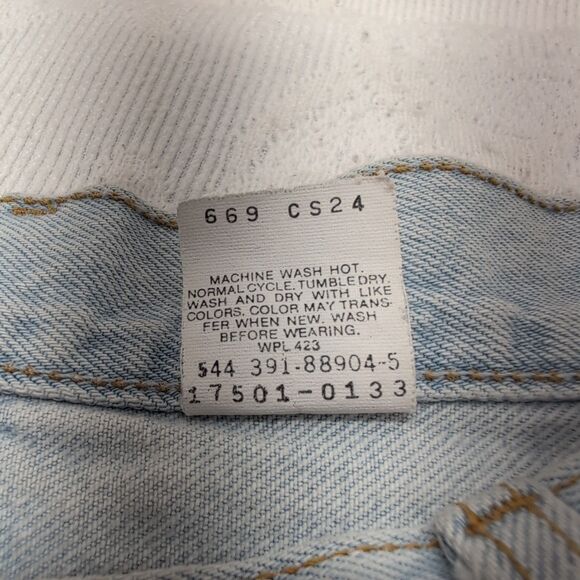 Levis 501 Vintage USA Womens 13 High Waisted Button Fly Denim 17501-0133 Jeans - Picture 9 of 14